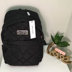 Marc Jacobs Quilted Nylon Black Backpack